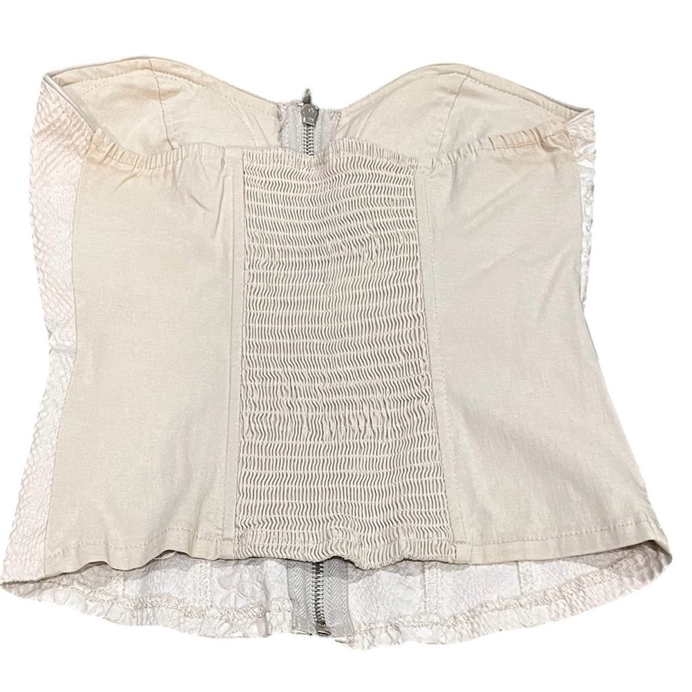 Carmen Gray Snake Print Zip Crop Top Small - Picture 2 of 8
